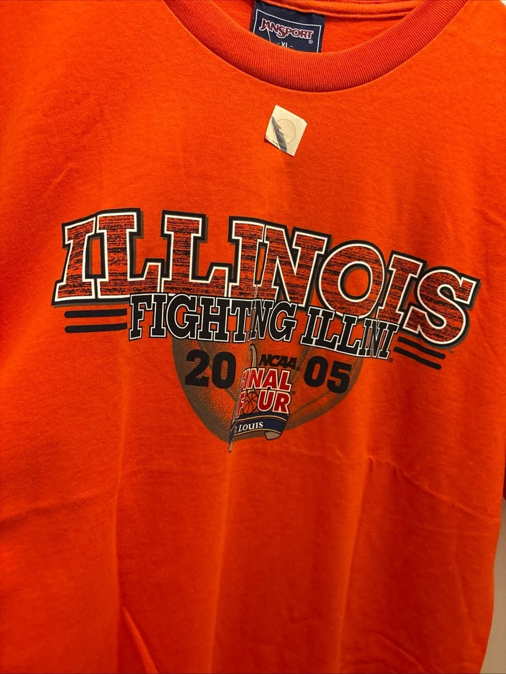 Men’s Jansport Illinois University Fighting Illini Final four 2005 t shirt XL - Picture 4 of 8